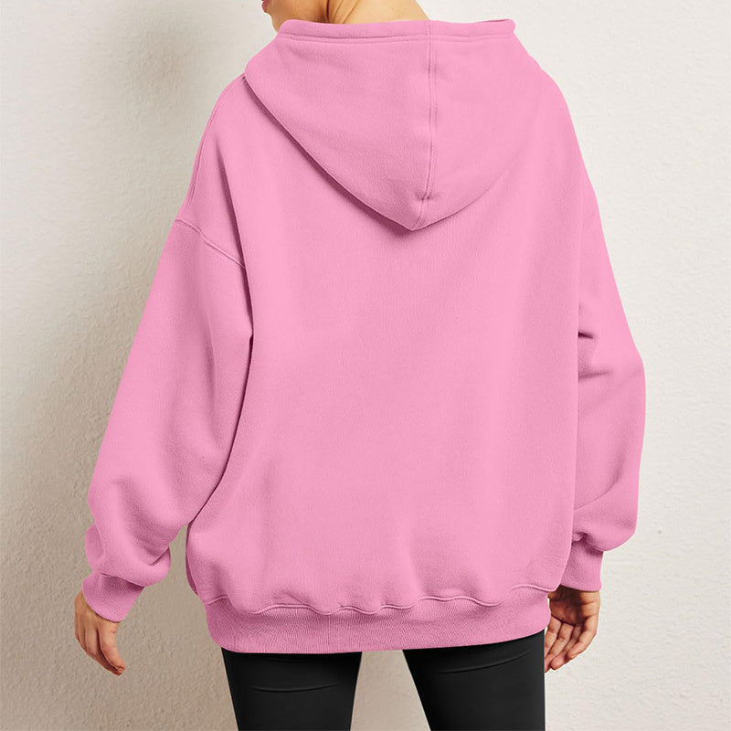 Oversized Hoodie Damen - Kuschelig Weicher Fleece Pullover mit Kängurutasche