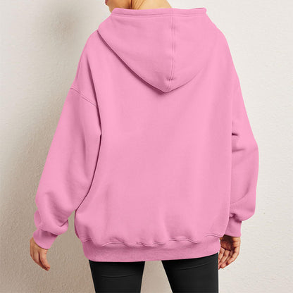 Oversized Hoodie Damen - Kuschelig Weicher Fleece Pullover mit Kängurutasche