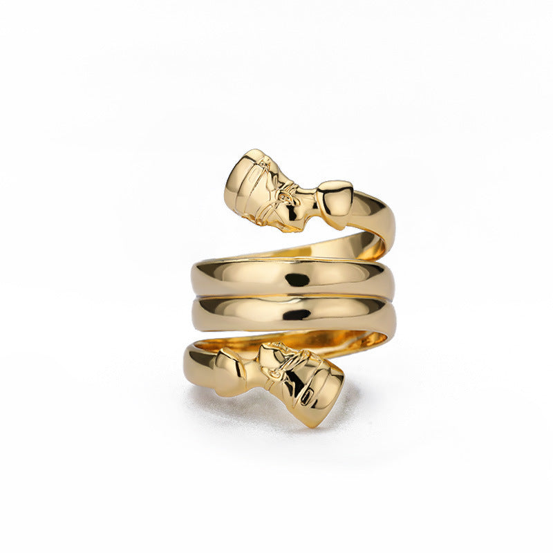 Paarringe Doppelschicht - Statement Ringe