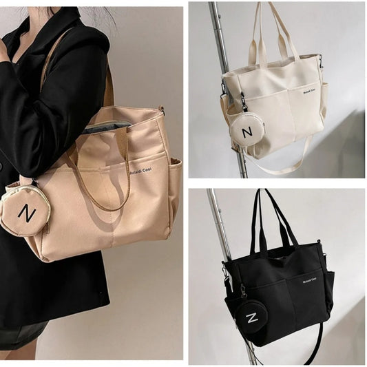 Canvas Handtasche Damen - 3-in-1 Bag