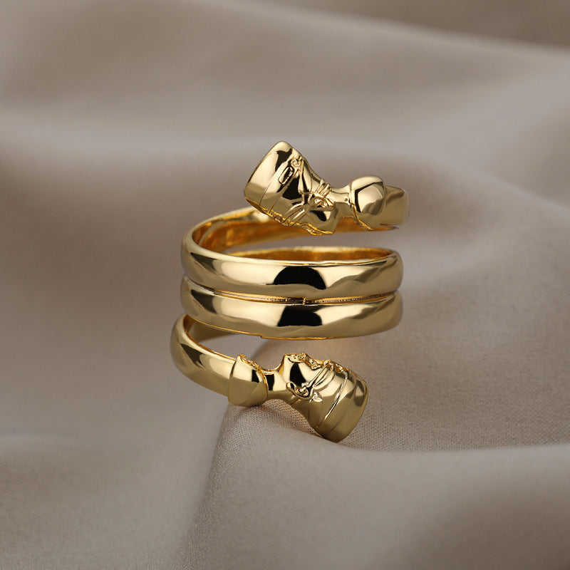 Paarringe Doppelschicht - Statement Ringe