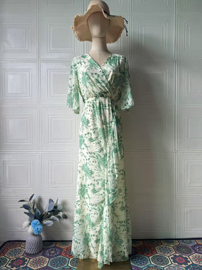 Blumenkleid Damen - Asymmetrisches Sommerkleid